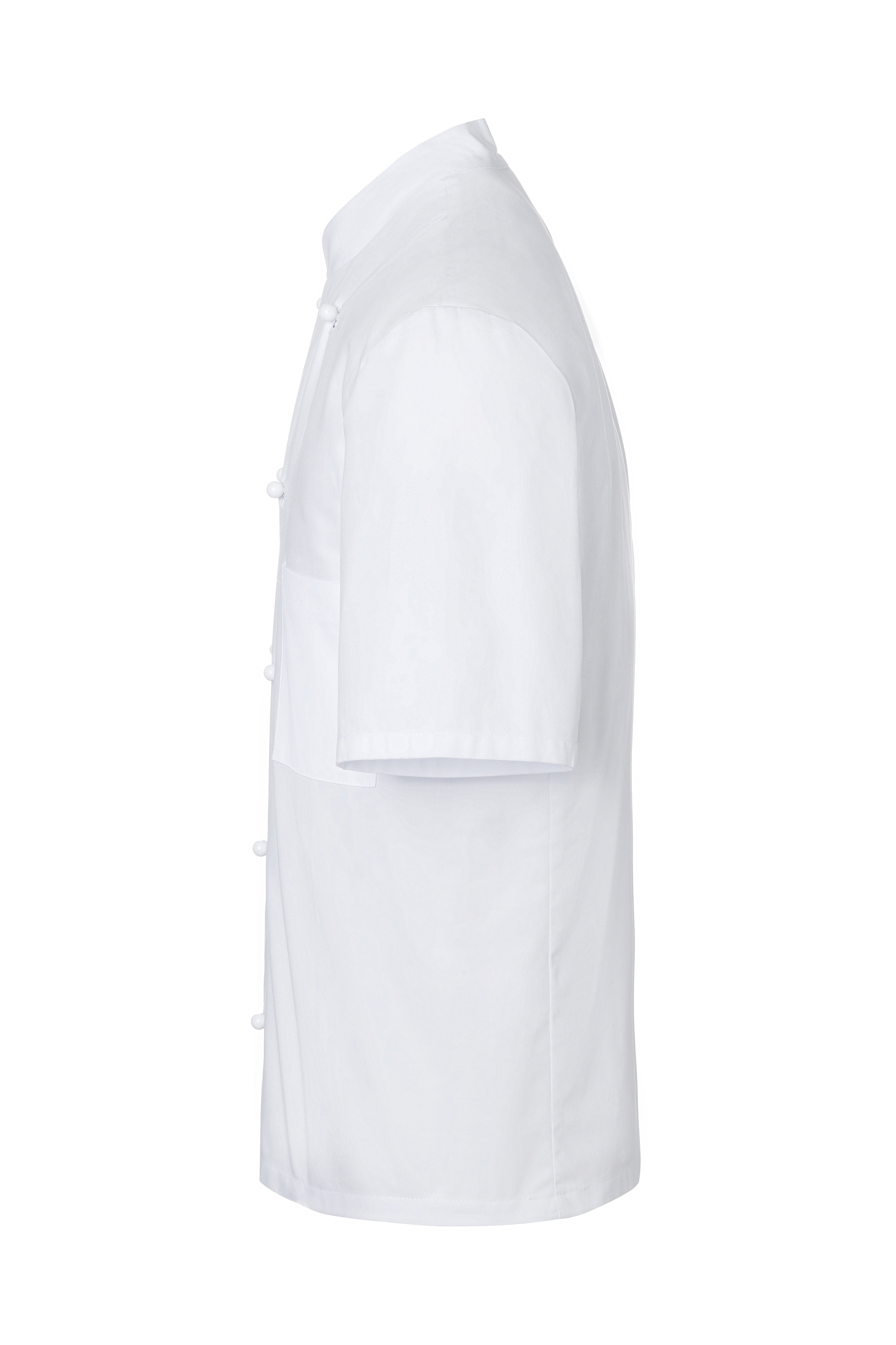 Men's Short-Sleeve Chef Jacket Lennert Cotton Ball Buttons