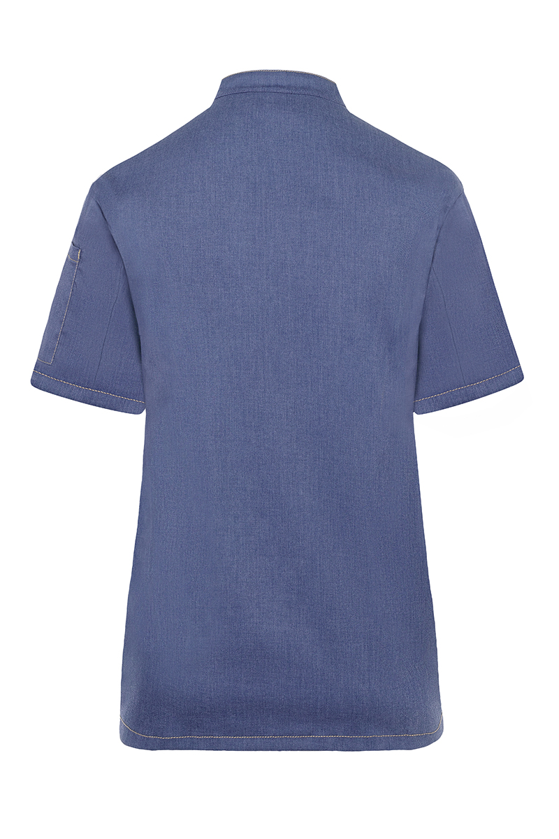 Short-Sleeve Ladies' Chef Jacket Jeans-Style