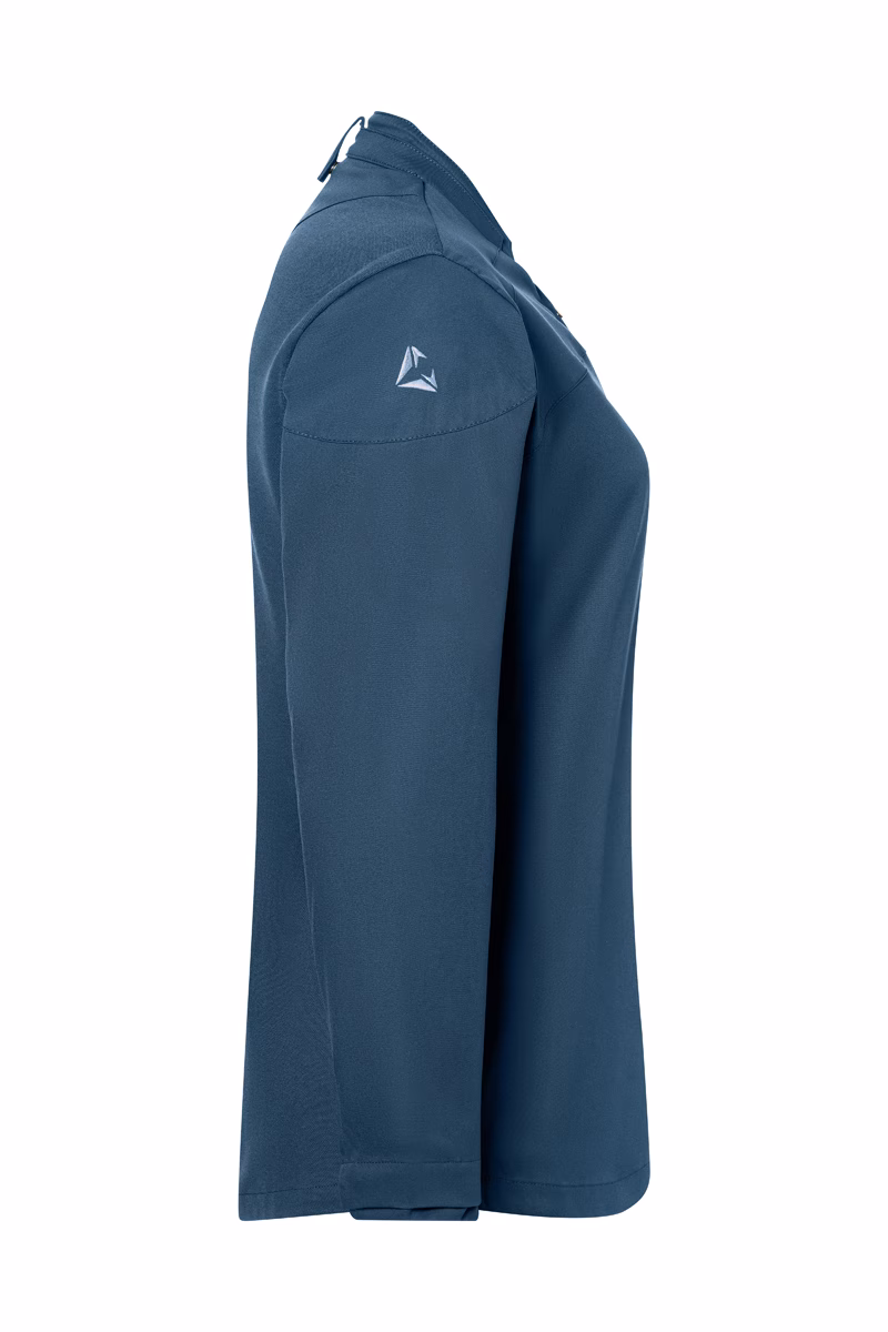 Langarm, Bluse, Damen, Alltag, Blau, Langarmshirt, Blau, Jersey, Athletisch, Logo