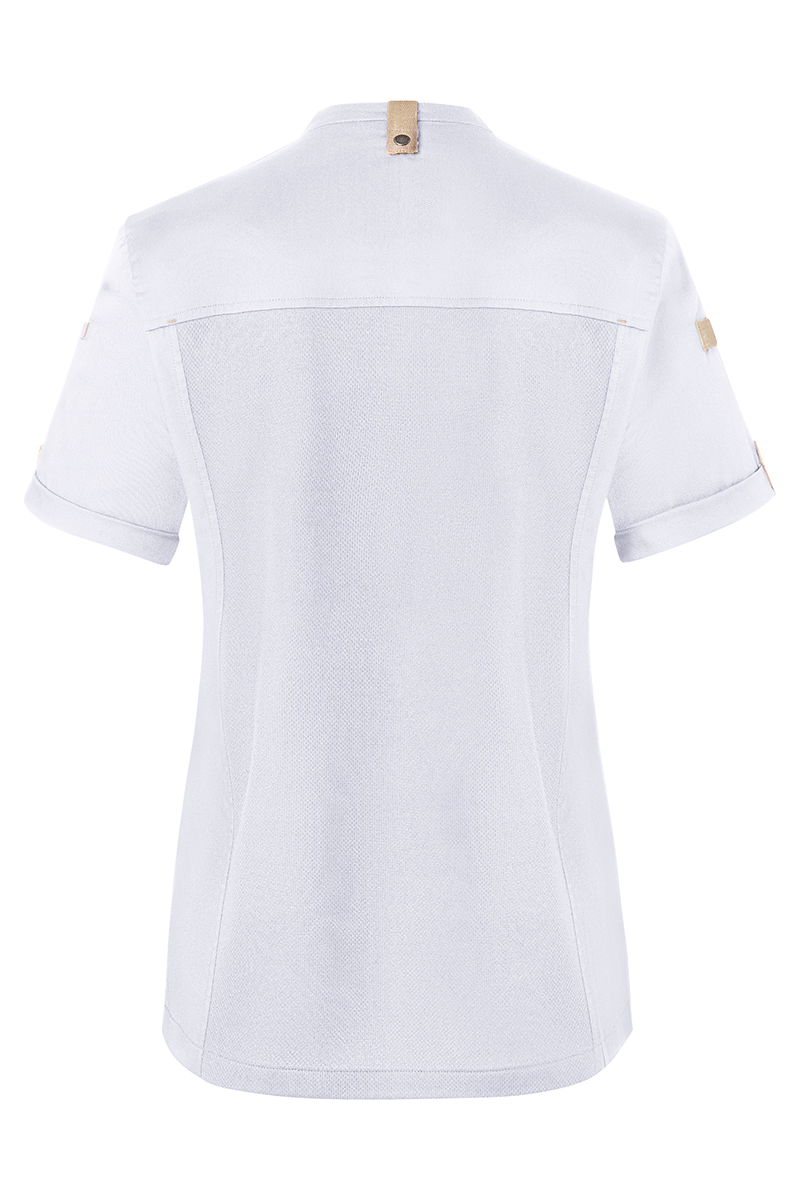 Short-Sleeve Ladies' Chef Jacket Green-Generation, from Sustainable Material