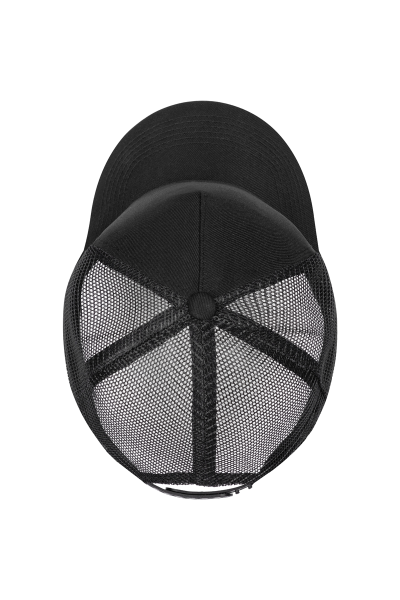 Trucker Mesh Cap in schwarz/schwarz, Mesh-Rücken