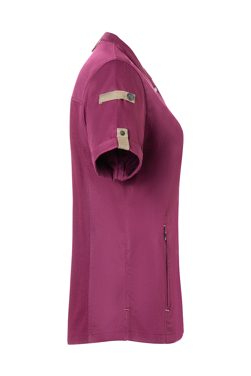 Short-Sleeve Ladies' Chef Jacket Green-Generation, from Sustainable Material