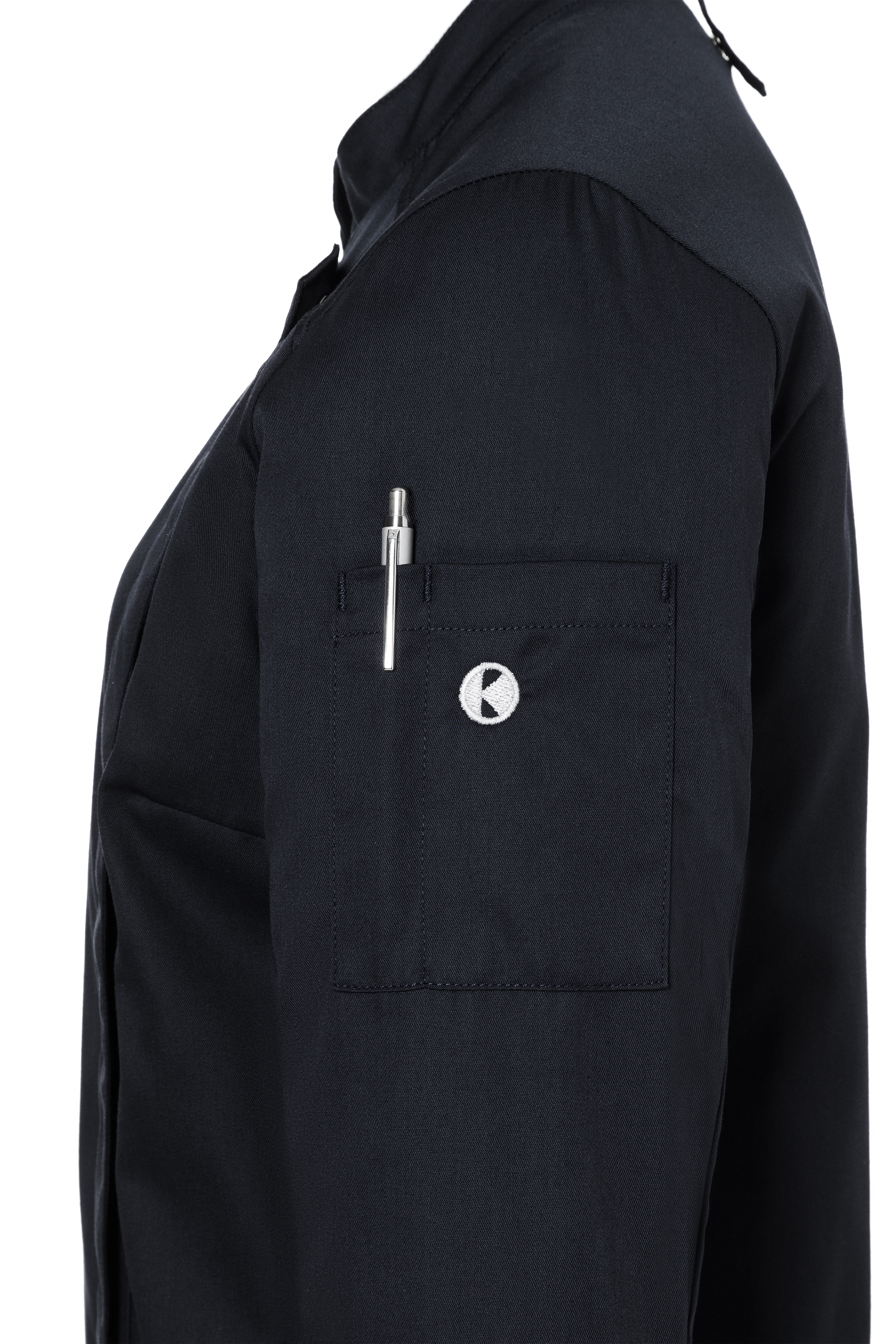 Langarm Damen-Kochjacke Naomi, Polymix, leicht tailliert
