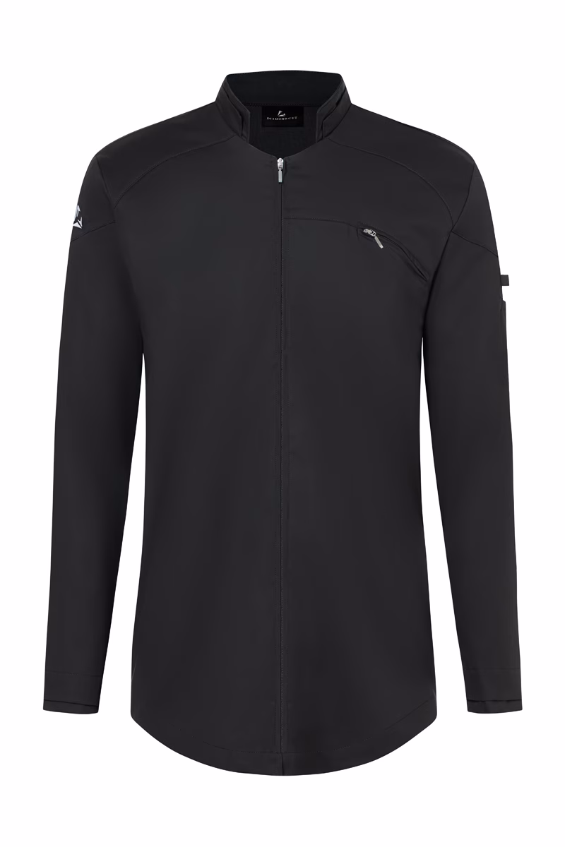 jacke, softshell, reissverschluss, seitentasche, langarm, Herrenjacke, Softshell, Schwarz, Reißverschluss, Brusttasche