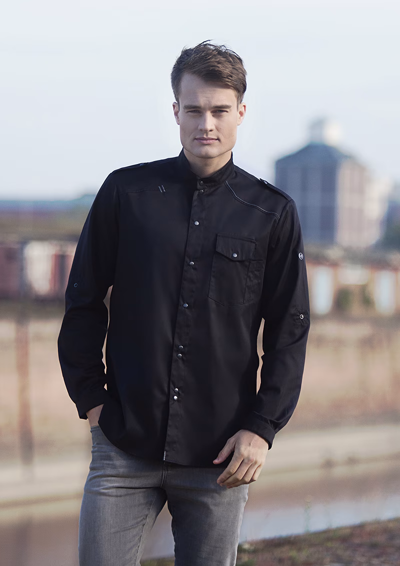 Hemd, Langarm, Hosen, Mann, Person