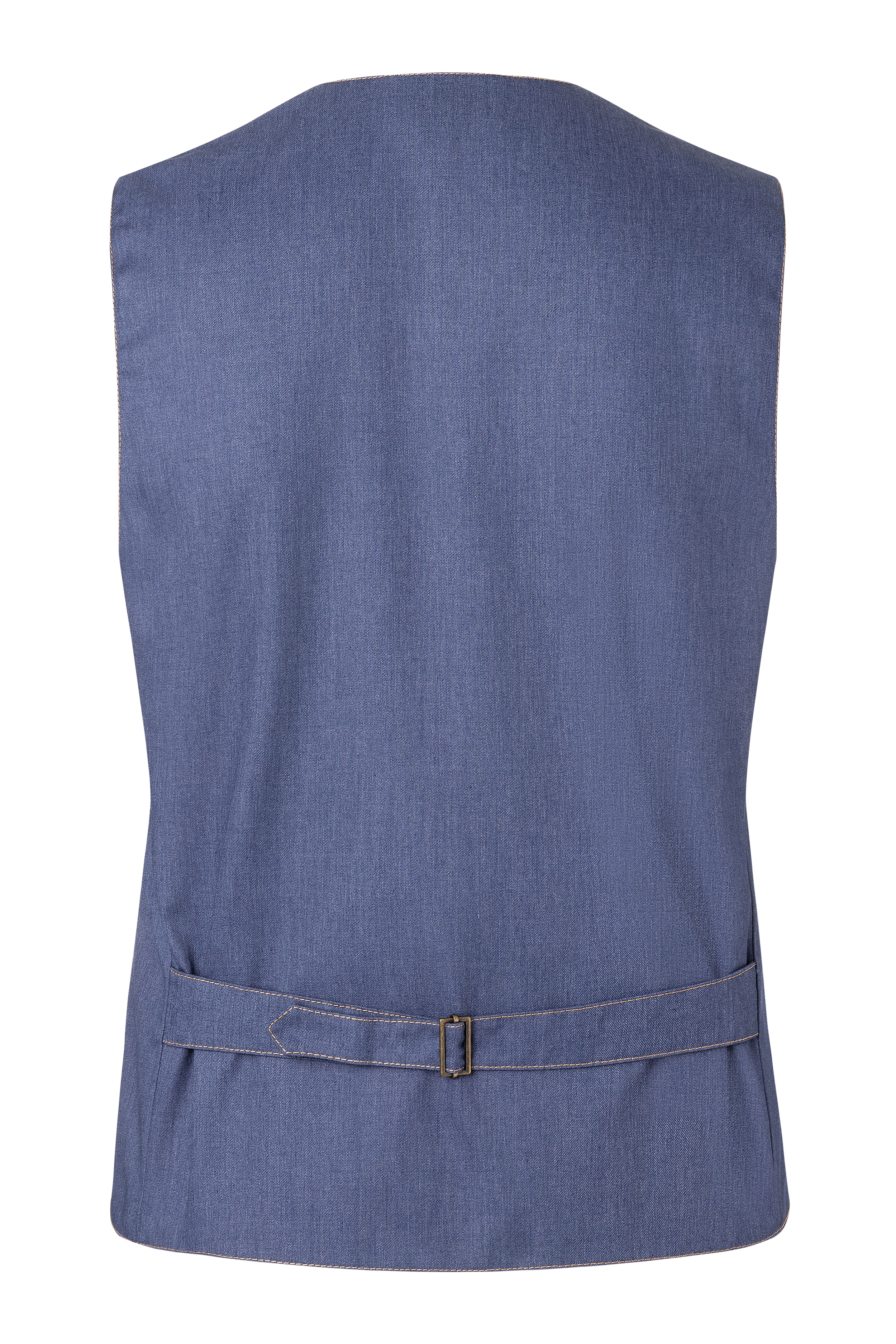 Herrenweste Jeans-Style, ärmellos, Kontrastnähte