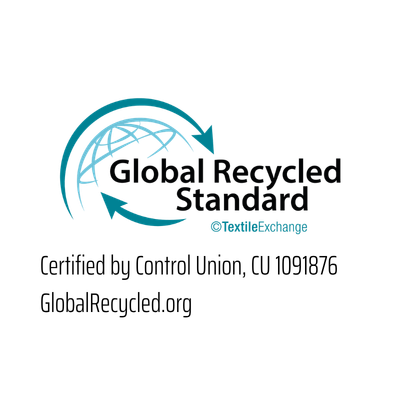 Global Recycled Standard:This product is GRS certified. It contains recycled material and was produced in an environmentally and socially responsible way. Certified by Control Union, CU 1091876.