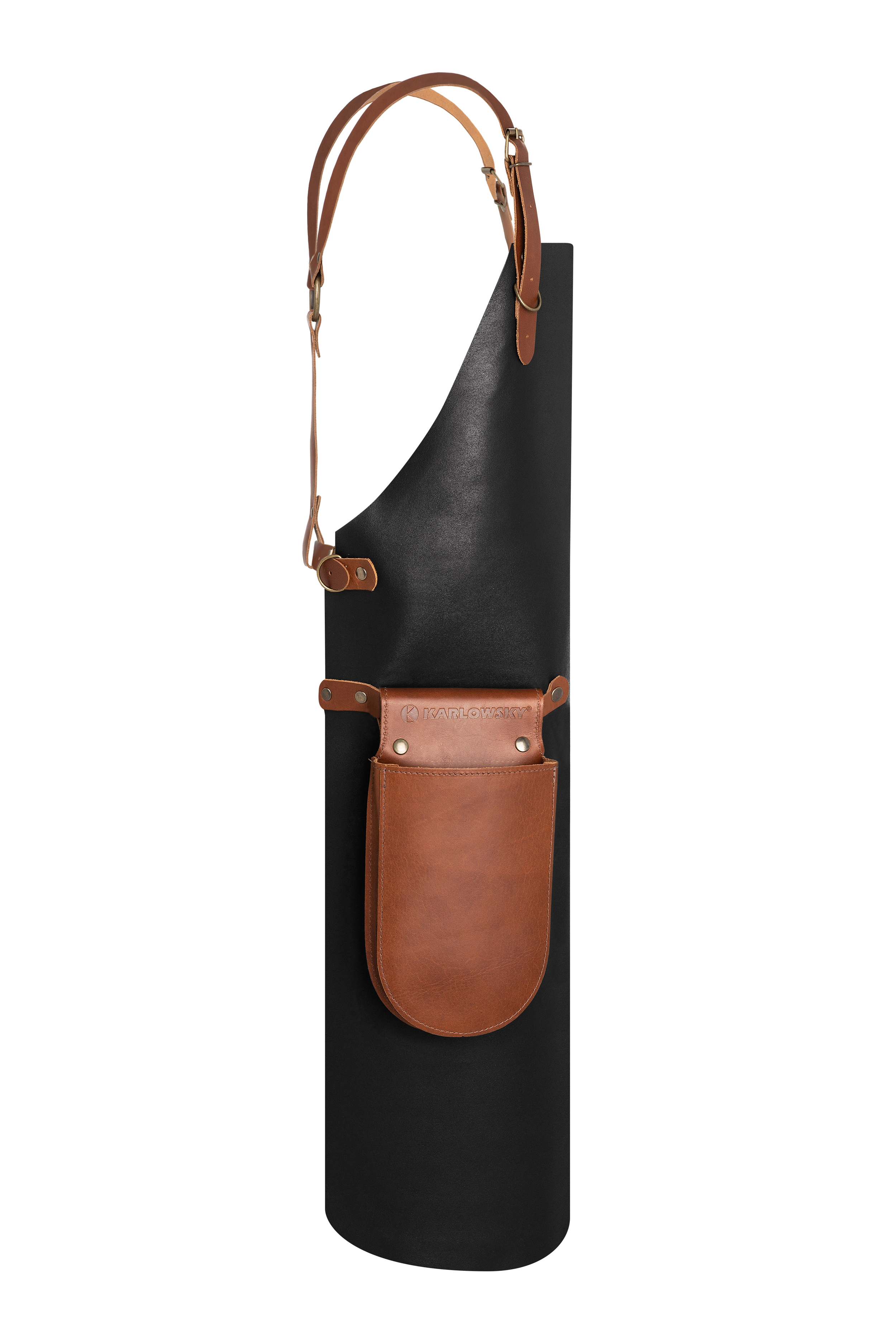 Leather Bib Apron X-Style with Cross Straps