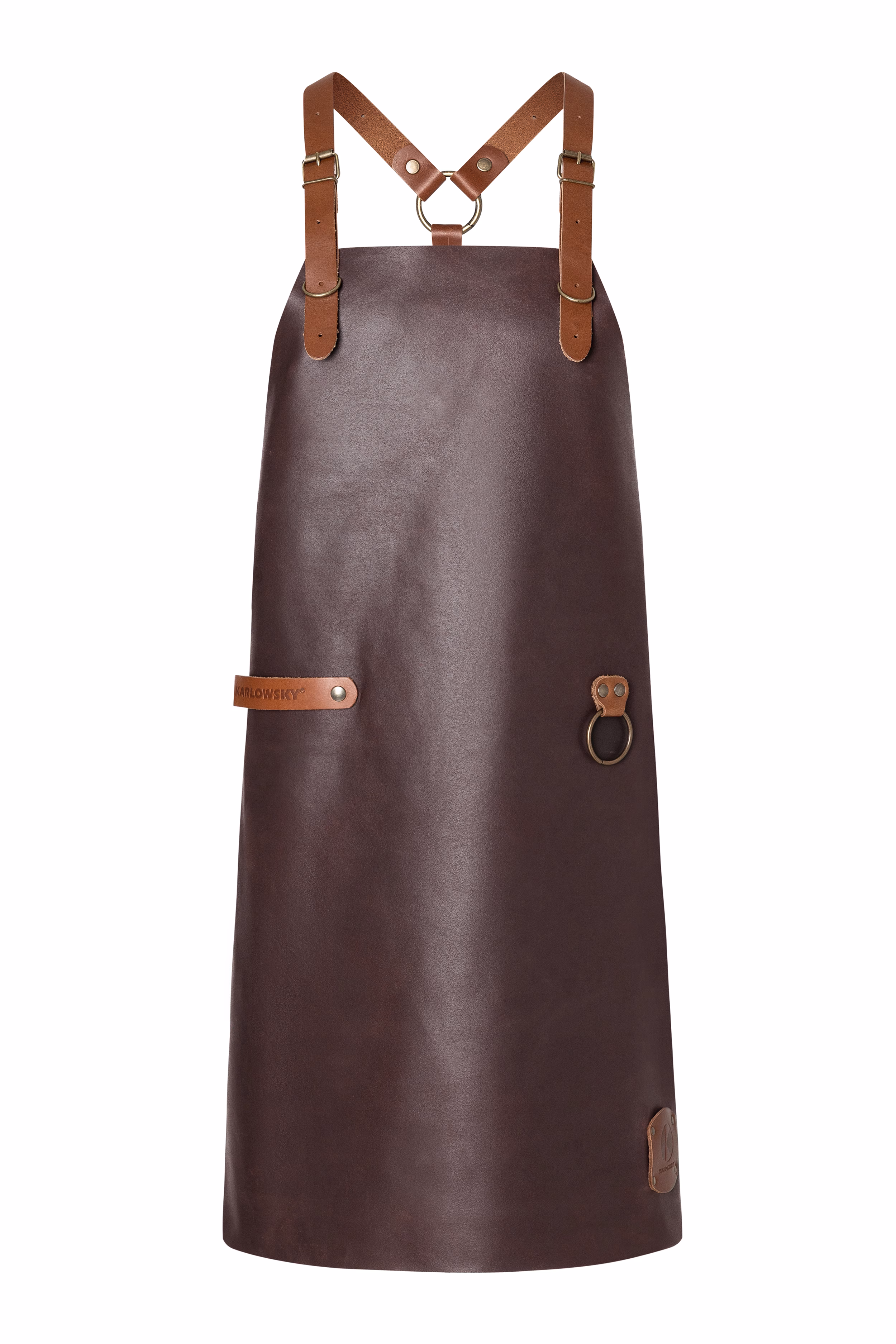 Leather Bib Apron X-Style with Cross Straps