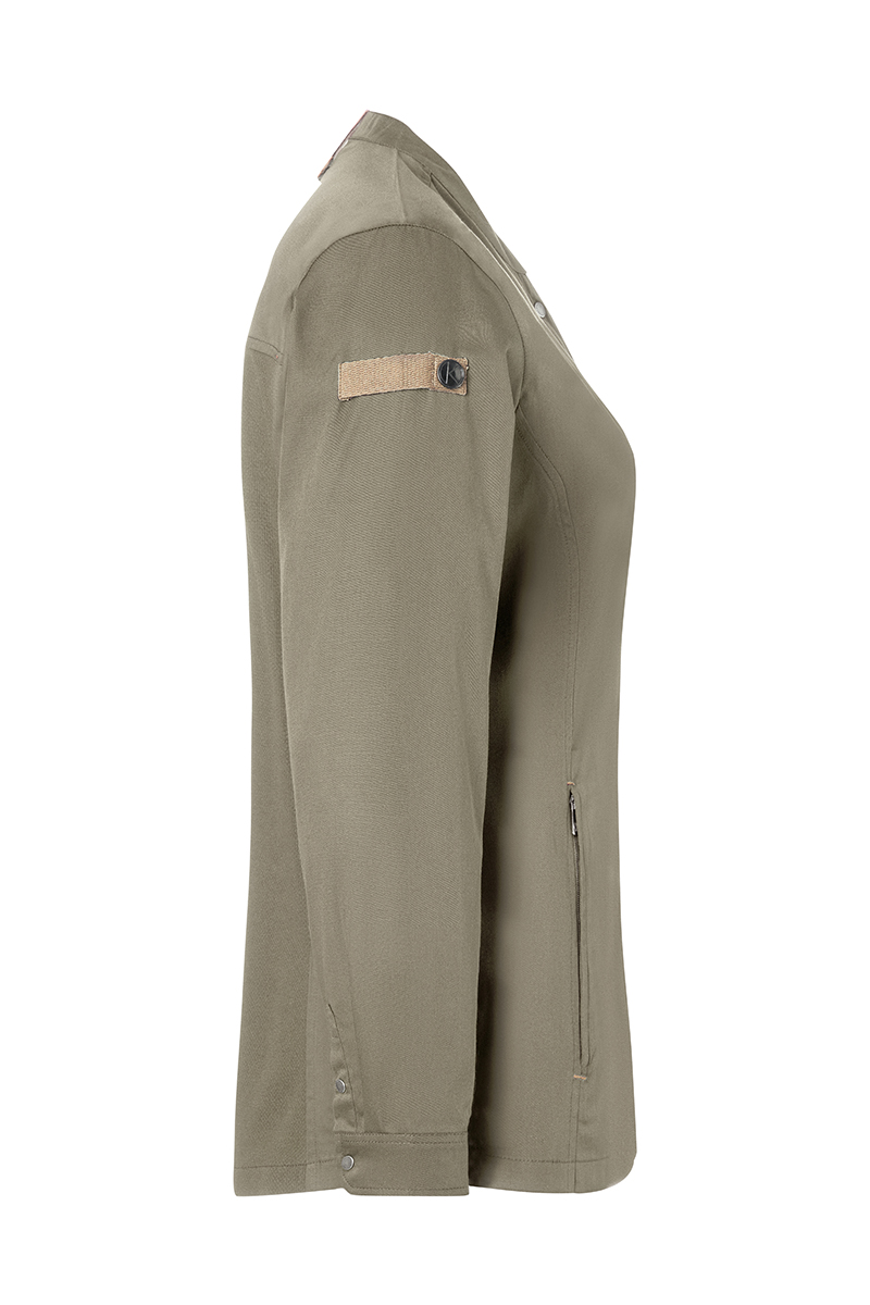 Langarm Damen-Kochjacke Green Generation, leicht tailliert
