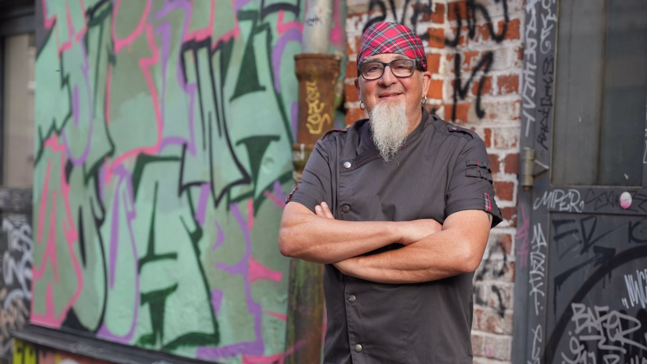 Graffiti, Graffiti-Künstler, Städtische Kunst, Begrüßter Mann, Bandana