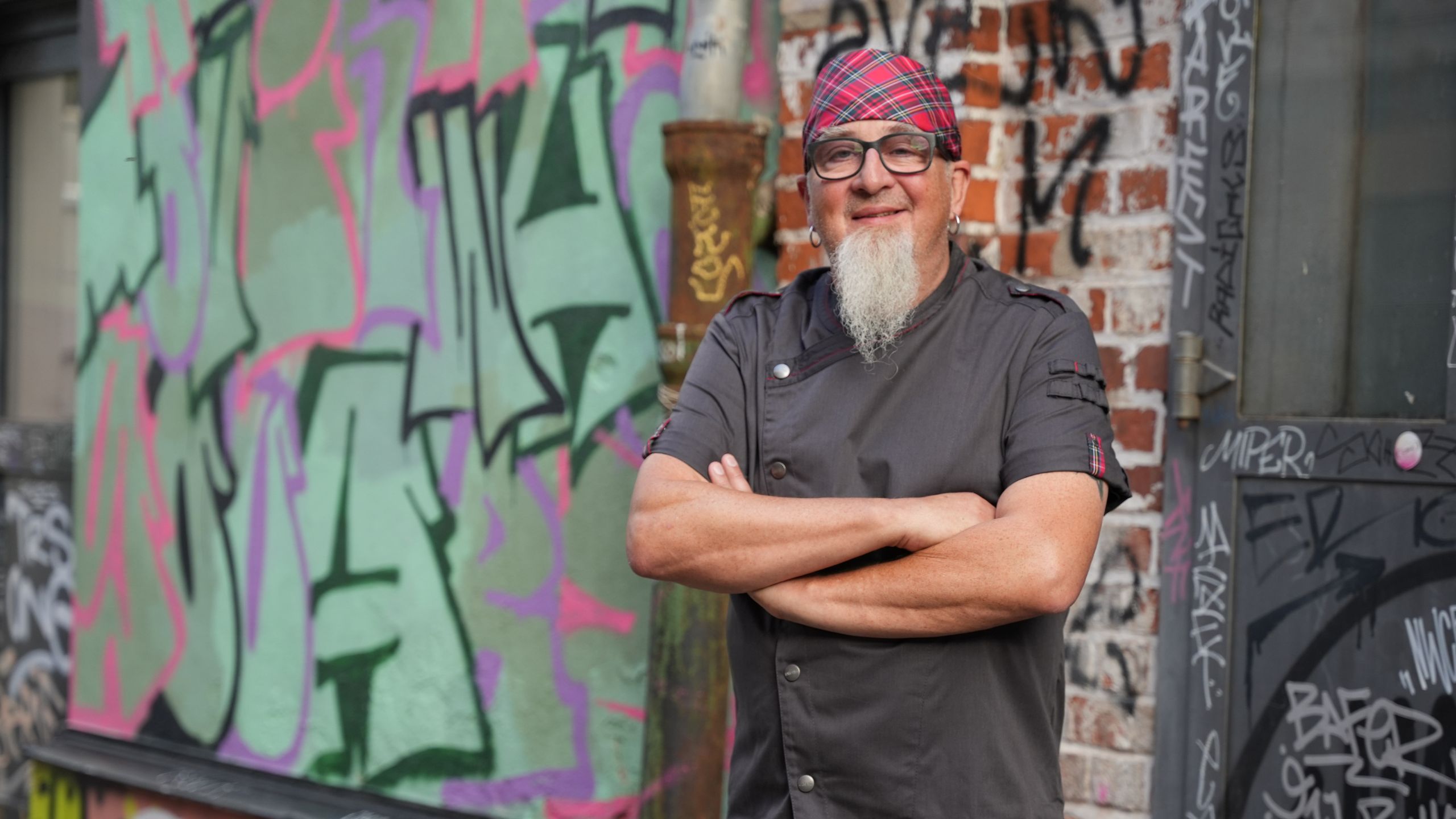 Graffiti, Graffiti-Künstler, Städtische Kunst, Begrüßter Mann, Bandana