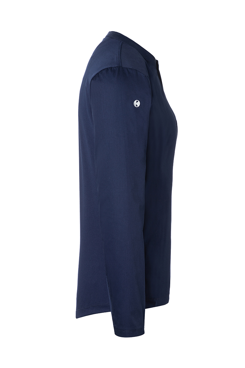 Langarm Damen-Arbeitsshirt Performance in marine, Slim Fit