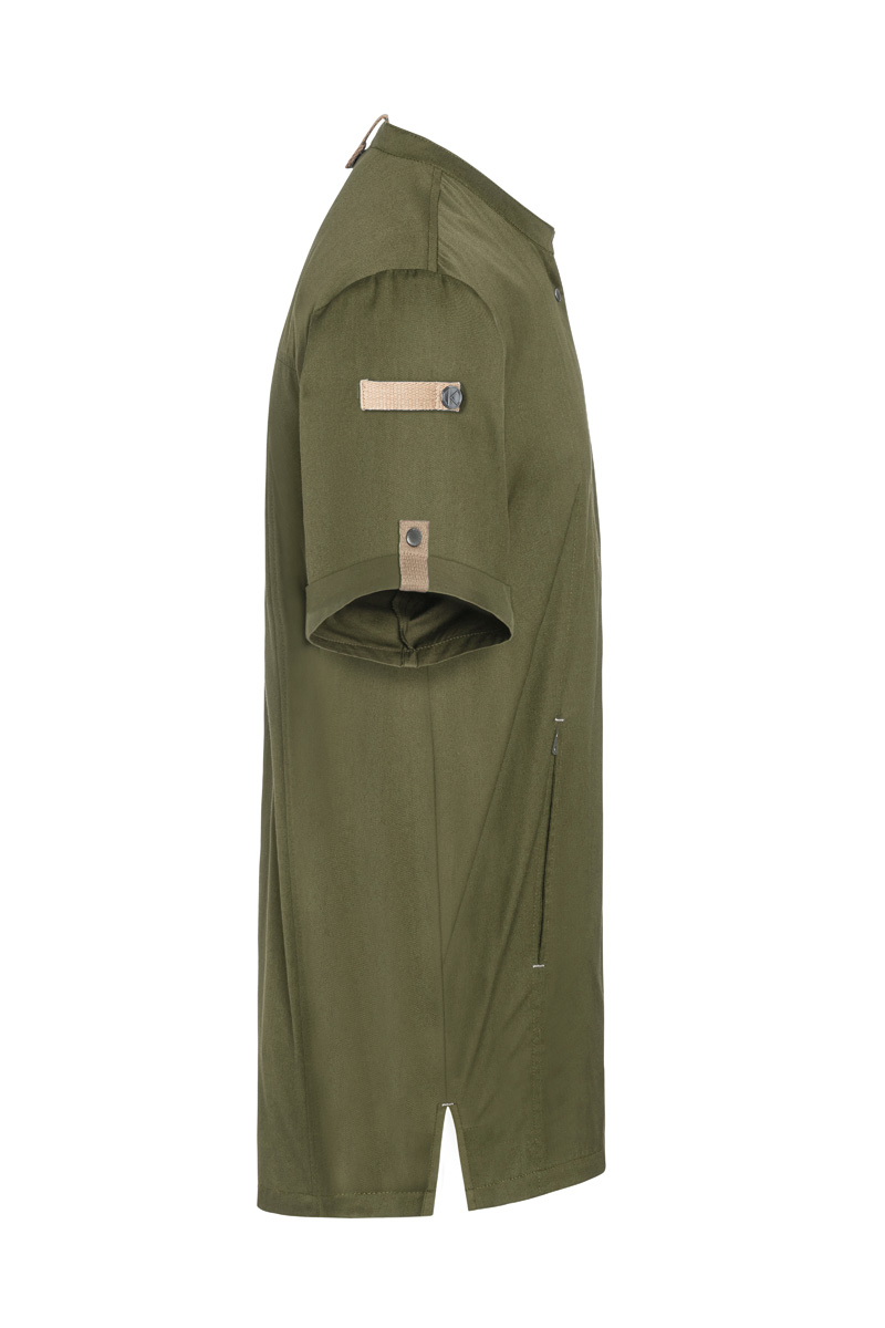 Short-Sleeve Chef Jacket Green-Generation, from Sustainable Material