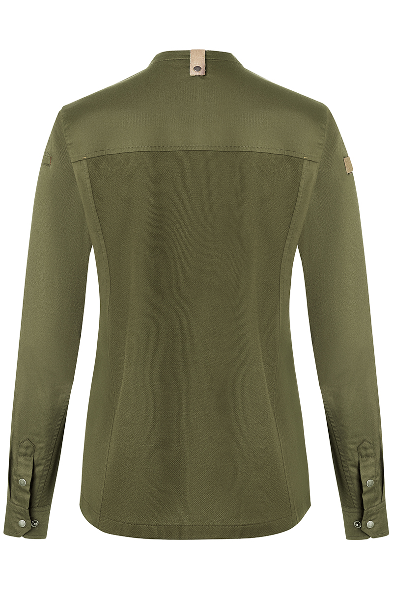 Langarm Damen-Kochjacke Green Generation, leicht tailliert