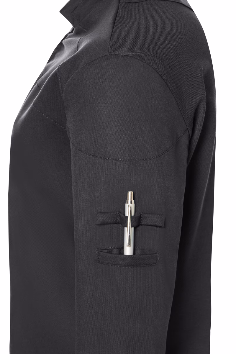 Armbanduhr?, Penztasche?, Stiftetasche?, Oberstoff: Polyester?, Schwarz, jacke, Tasche, Stifthalter, Armseite, Paspel