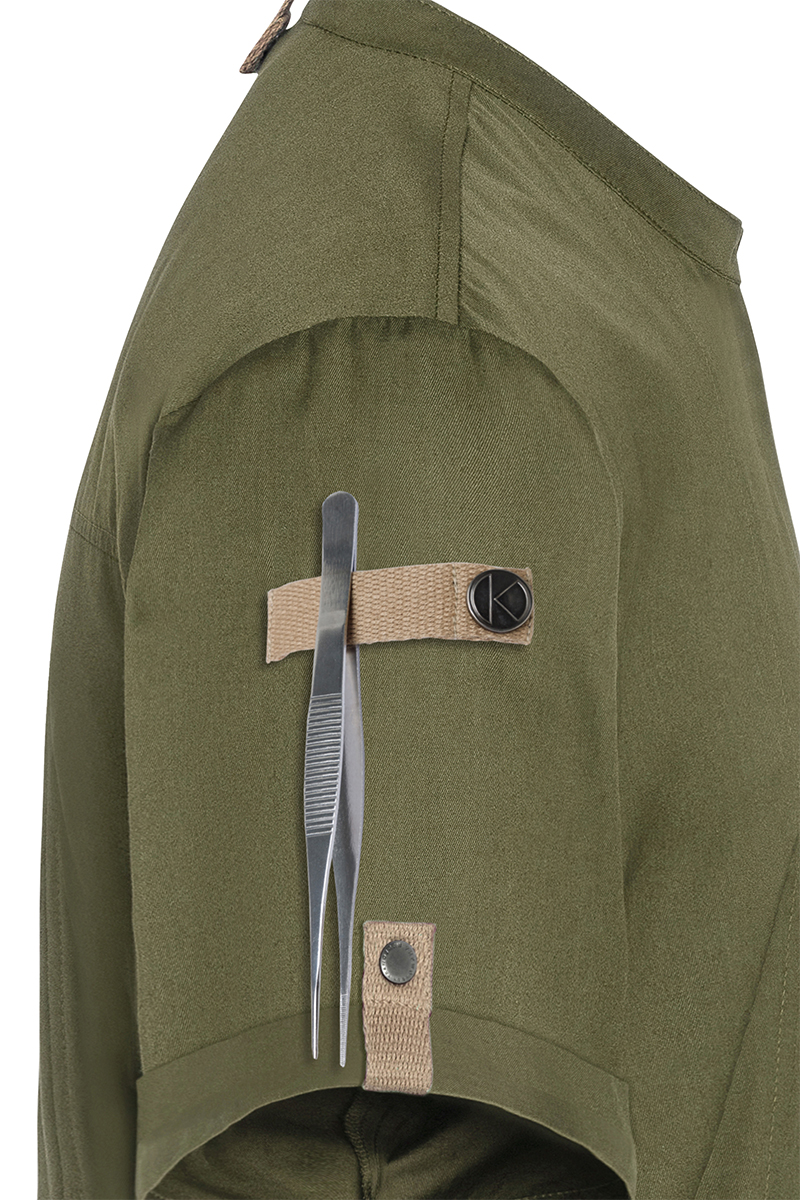 Short-Sleeve Chef Jacket Green-Generation, from Sustainable Material