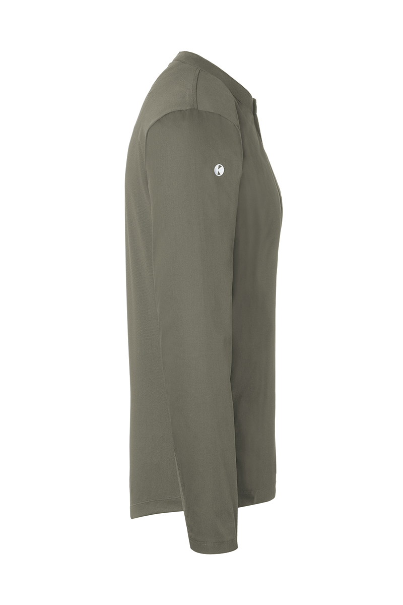 Langarm Damen-Arbeitsshirt Performance in salbei, Slim Fit