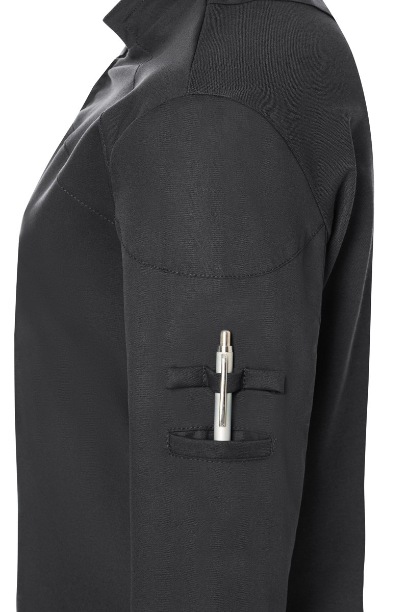Armbanduhr?, Penztasche?, Stiftetasche?, Oberstoff: Polyester?, Schwarz, jacke, Tasche, Stifthalter, Armseite, Paspel, Armlauf-Taschen, Stift-Taschen, Oberteil, Stiftfach, dunkel, jacke, Stiftetas, Taschenarm, Armstutze?