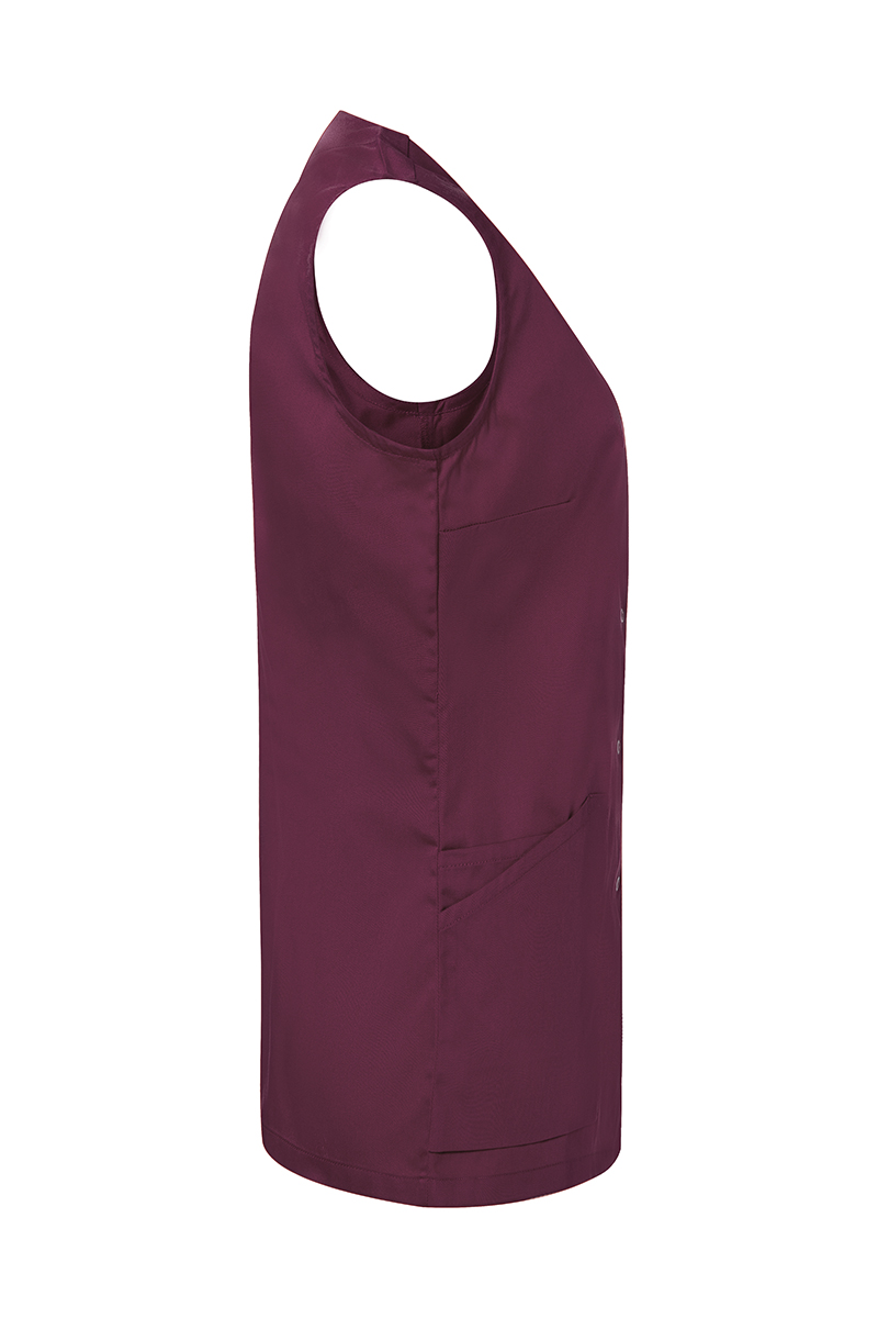 Women's Sleeveless Medical Tunic Essential in aubergine, Sustainable GRS