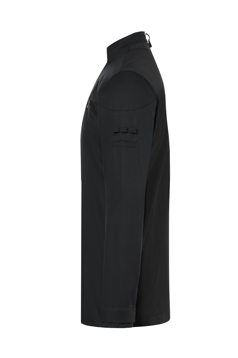 schwarz, Jacke, Langarm, Stehkragen, Plausche Pocket/Brusttasche, schwarz, jacke, softshell, armtasche, high-neck, Schwarz, Jacke, Langärmlig, Halskrause, Tasche, Armpatch, jacke, anorak, reversibler?, taschenarm?, schwarz