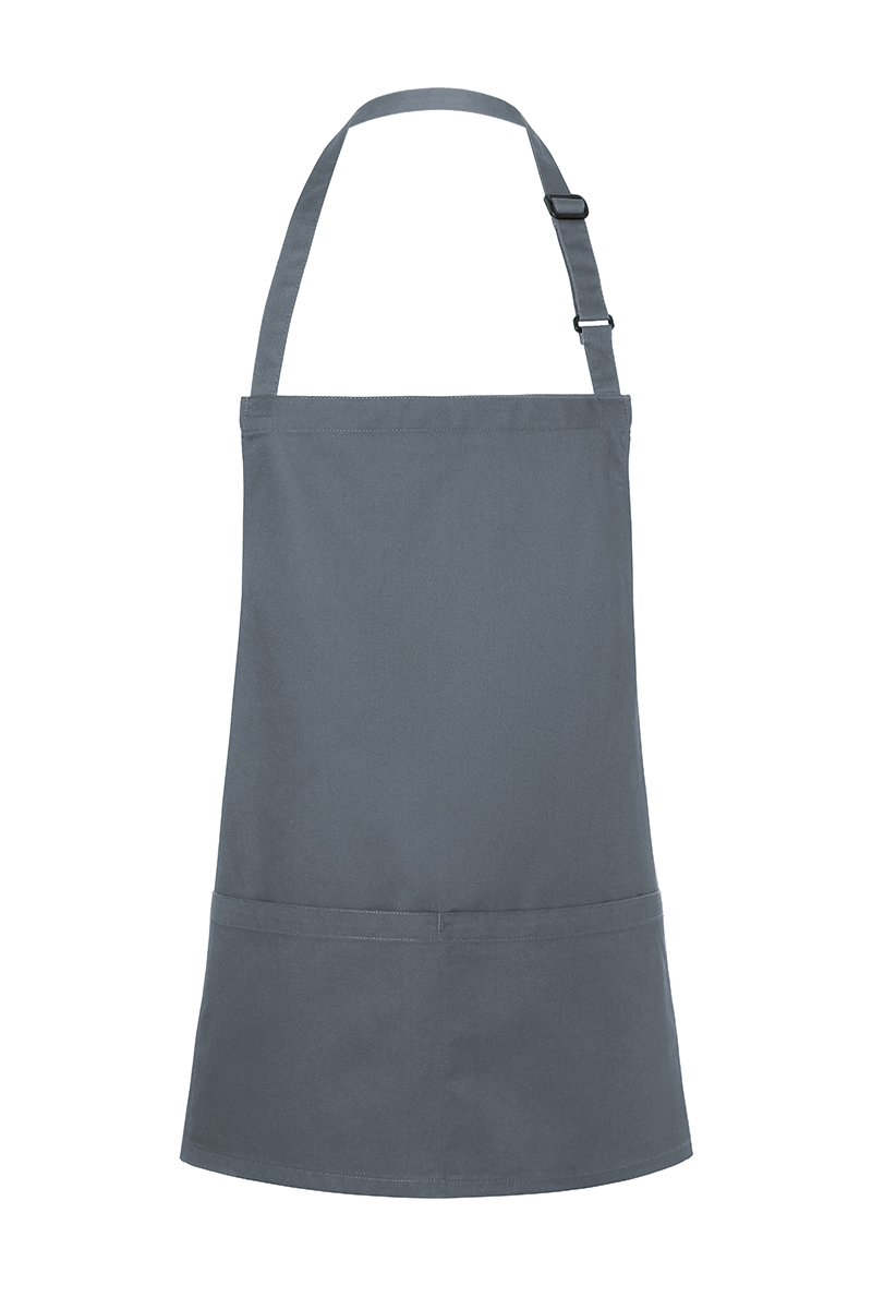 Kurze Latzschürze Basic, mit Tasche, 75 x 60 cm
