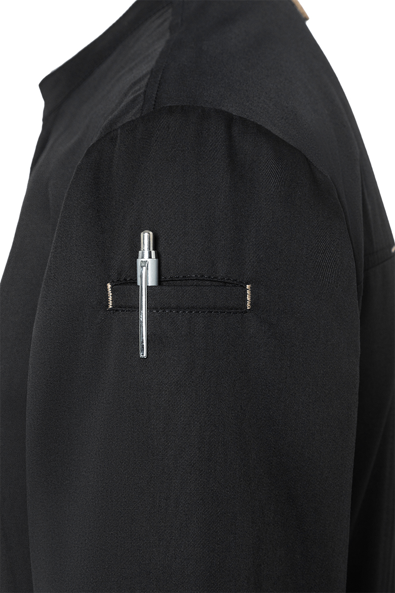 Langarm Herren-Kochjacke Green Generation, leicht tailliert