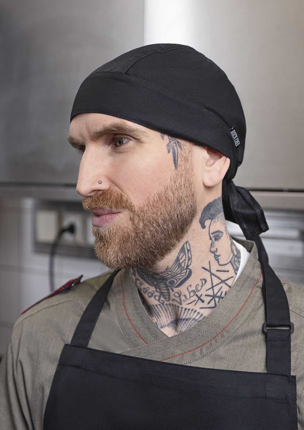 Bandana ROCK CHEF®, from Sustainable Material, 65% GRS Certified Recycled Polyester / 35% Conventional Cotton