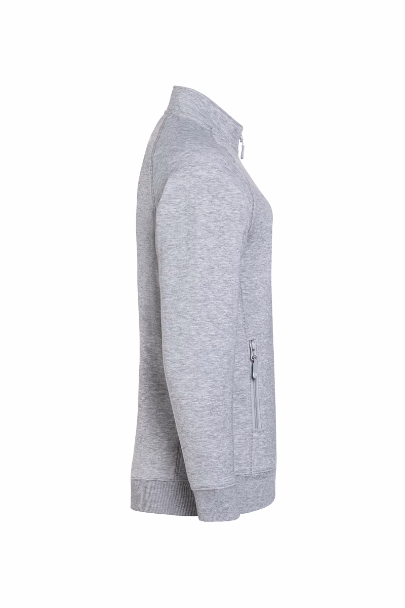 Vlies, Pullover, Sweatshirt, Langarm, Mantel, Vlies, Pullover, Sweatshirt, Langarm, Mantel, Fleecejacke, Reißverschluss, Gerade Passform, Langarm, Kapuzenloser, grau, fleece, jacke, seitentasche, hoher kravatten