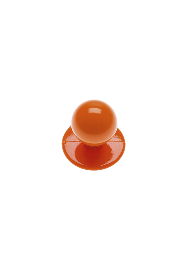 Buttons Orange, 12 Pieces / Pack