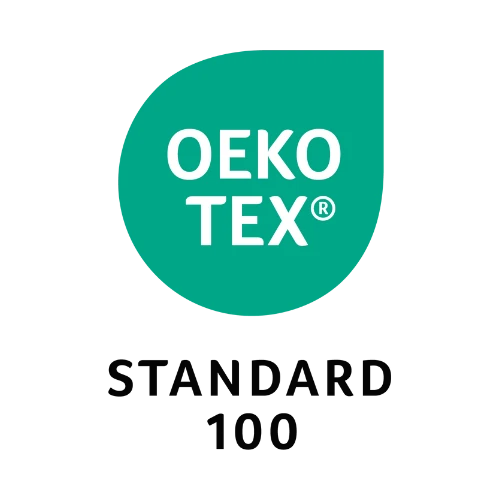 OEKO-Tex: Dieses Produkt ist zertifiziert nach dem STANDARD 100 by OEKO-TEX®. Es garantiert höchste Produktsicherheit für den Verbraucher durch einheitliche Prüfung auf gesundheits- und umweltschädliche Stoffe.