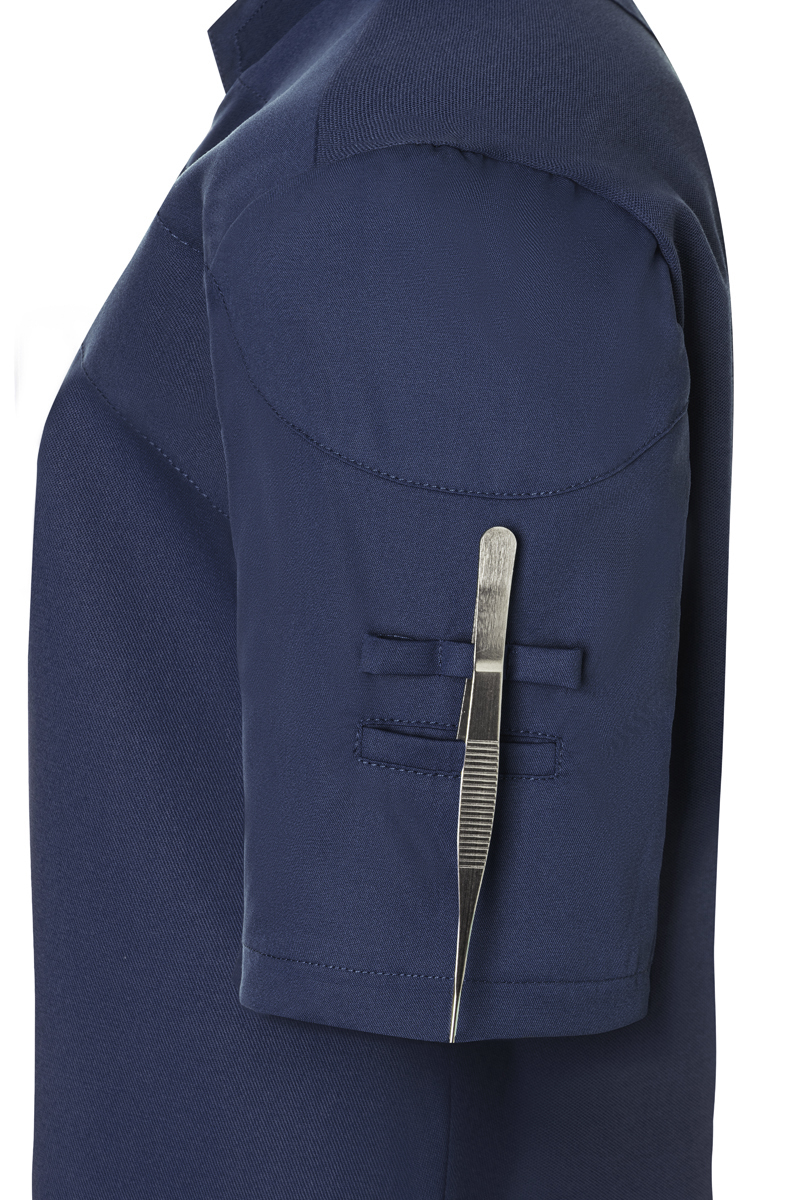 Tasche, Stifthalter, Armtasche, Kurzarm, marineblau, short sleeve, arm pocket, pen pocket, navy blue, softshell look, kurzarm, armband, tasche, metallclip, marine
