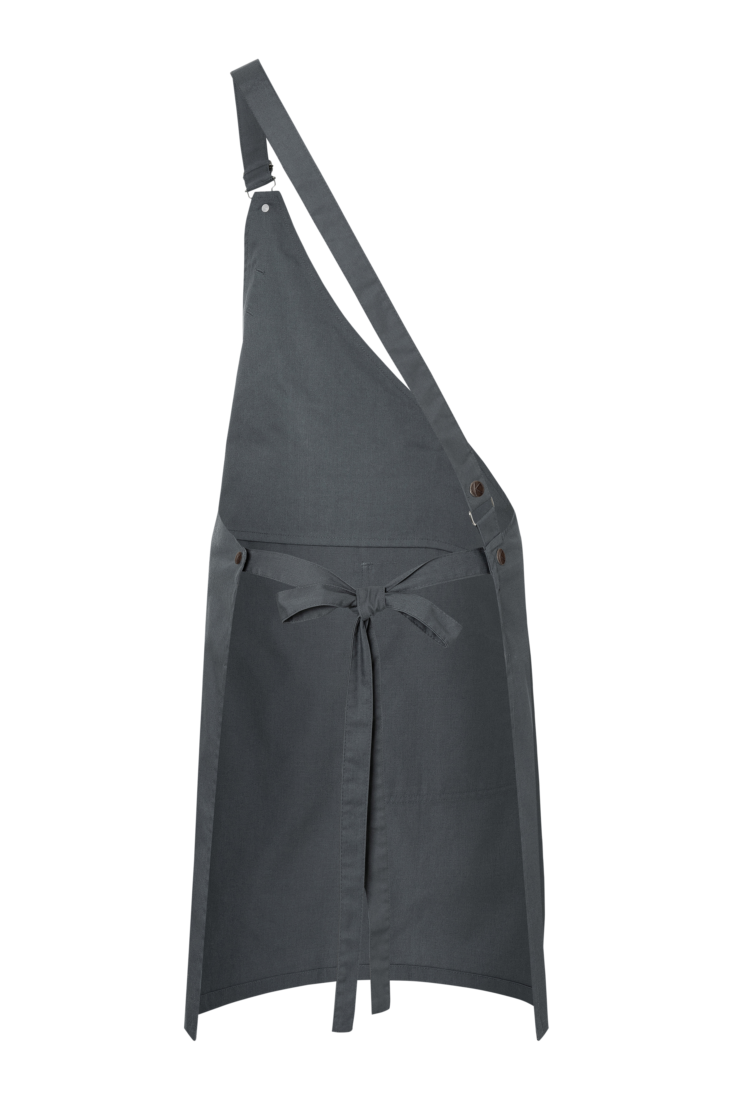 Asymmetrische Latzschürze Classic, schräge Tasche