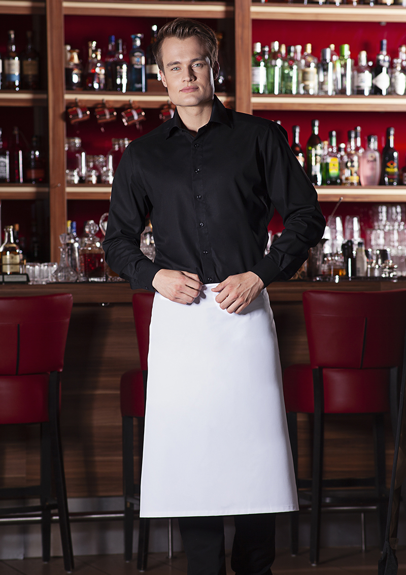 Bistroschürze Basic, zum Binden, 100 x 75 cm