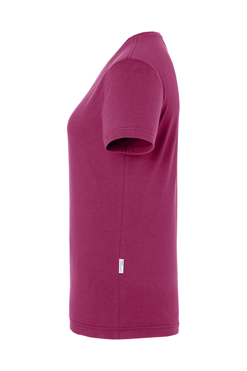 Damen T-Shirt Casual-Flair in fuchsia, leicht tailliert