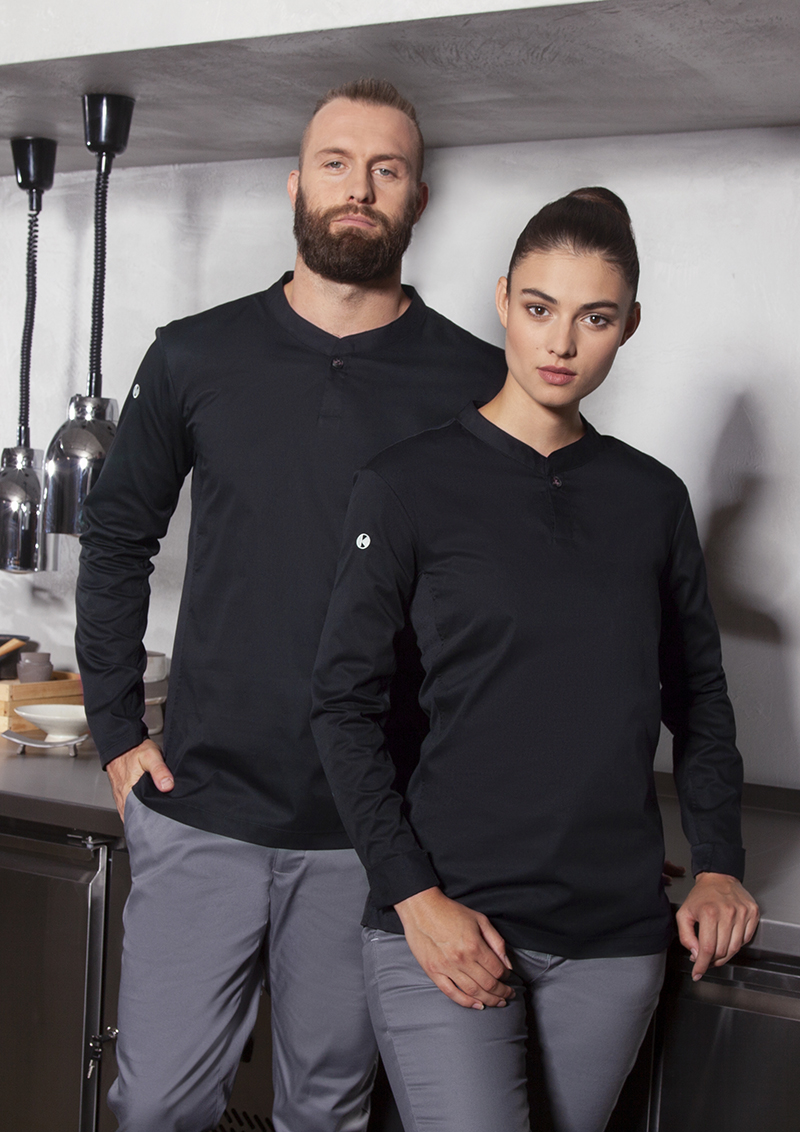 Langarm Damen-Arbeitsshirt Performance, Slim Fit