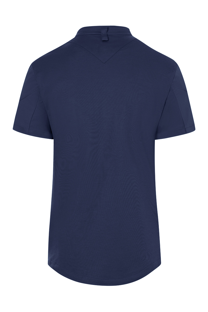 Kurzarm, T-Shirt, Uni, Navy, Rundhalsausschnitt