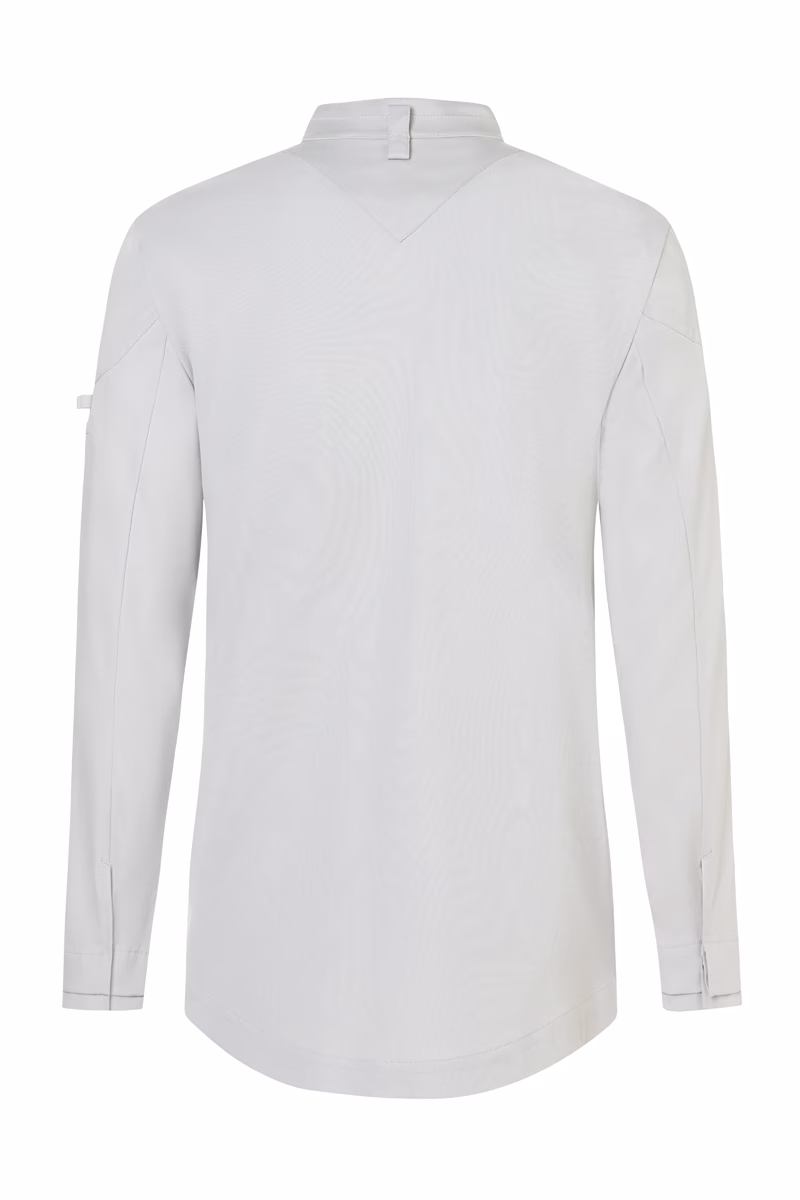 Hemd, Langarm, Kragenverschluss, weiße Farbe, V-AusschnittDETAIL, weiß, Langarmshirt, Hemd, Kleidung, Oberteil