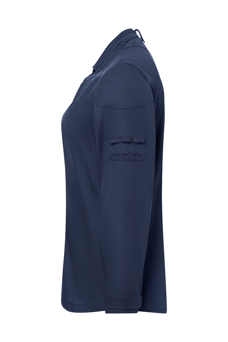 blouse, long sleeve, breast pocket, pleat detail, blue solid, Bluse, Langarm, Polo, Tunika, Kellertasche, bluse, langarm, kragen, navy, taschendetail, bluse, langarm, knopfleckentasche, dunkelblau, jersey, bluse, langarm, nähte, knopfleiste, rosette?
