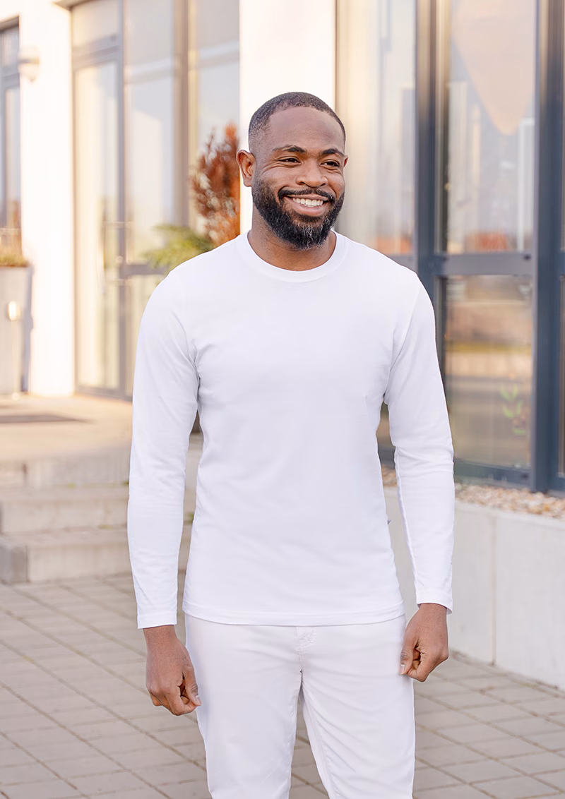 Long-sleeved Men's Workwear Shirt Casual-Flair, from Sustainable Material