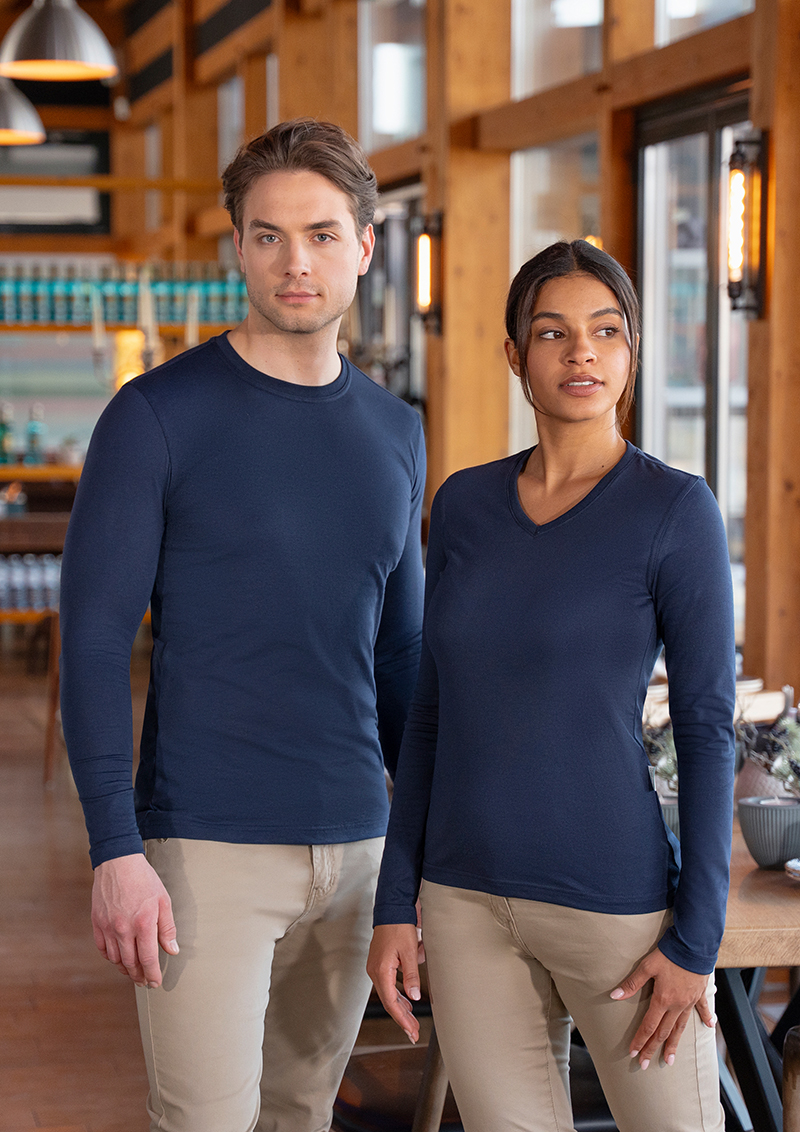 Long-sleeved Ladies' Workwear Shirt Casual-Flair