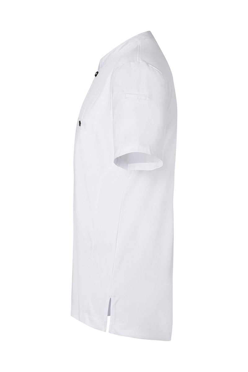 Kurzarm Herren-Arbeitsshirt Performance in weiß, Slim Fit