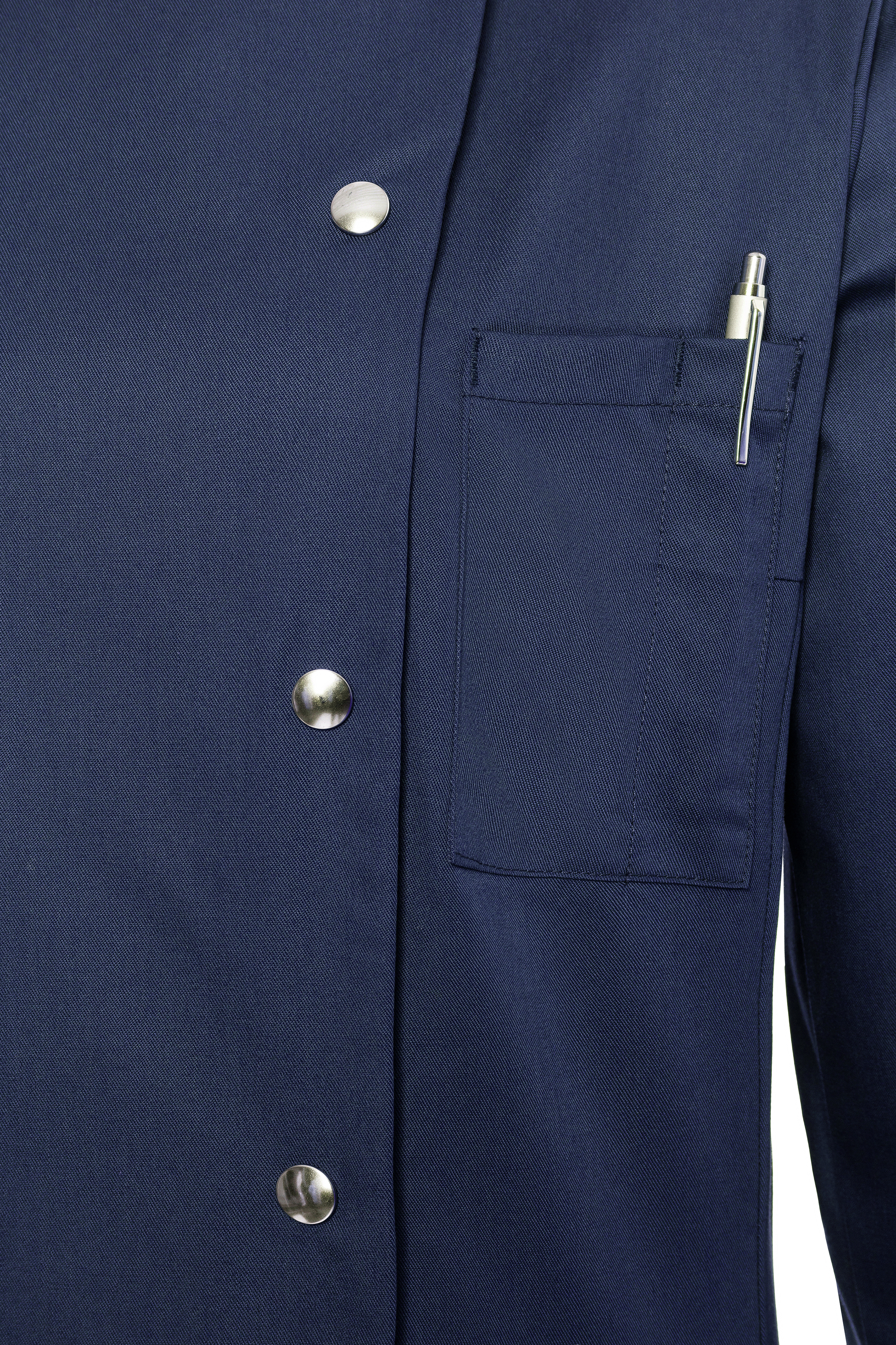 Langarm Damen-Kochjacke Larissa, leicht tailliert
