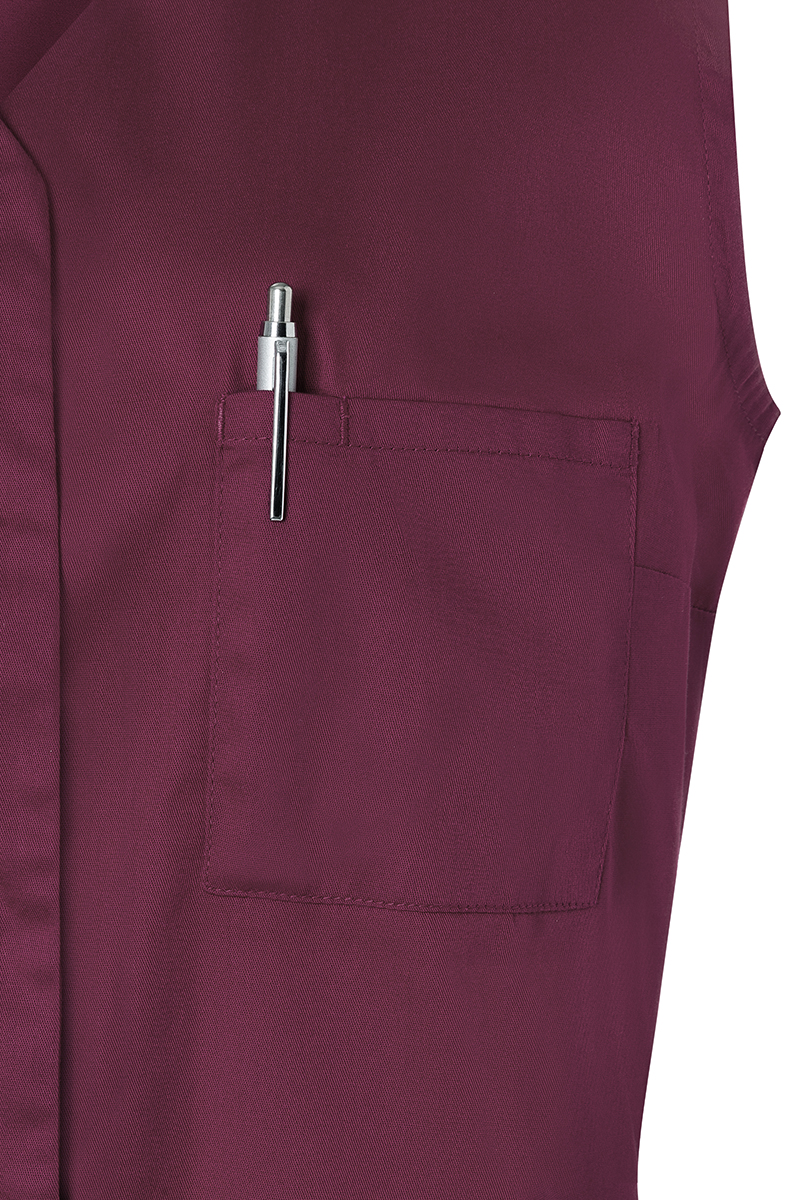 Women's Sleeveless Medical Tunic Essential in aubergine, Sustainable GRS