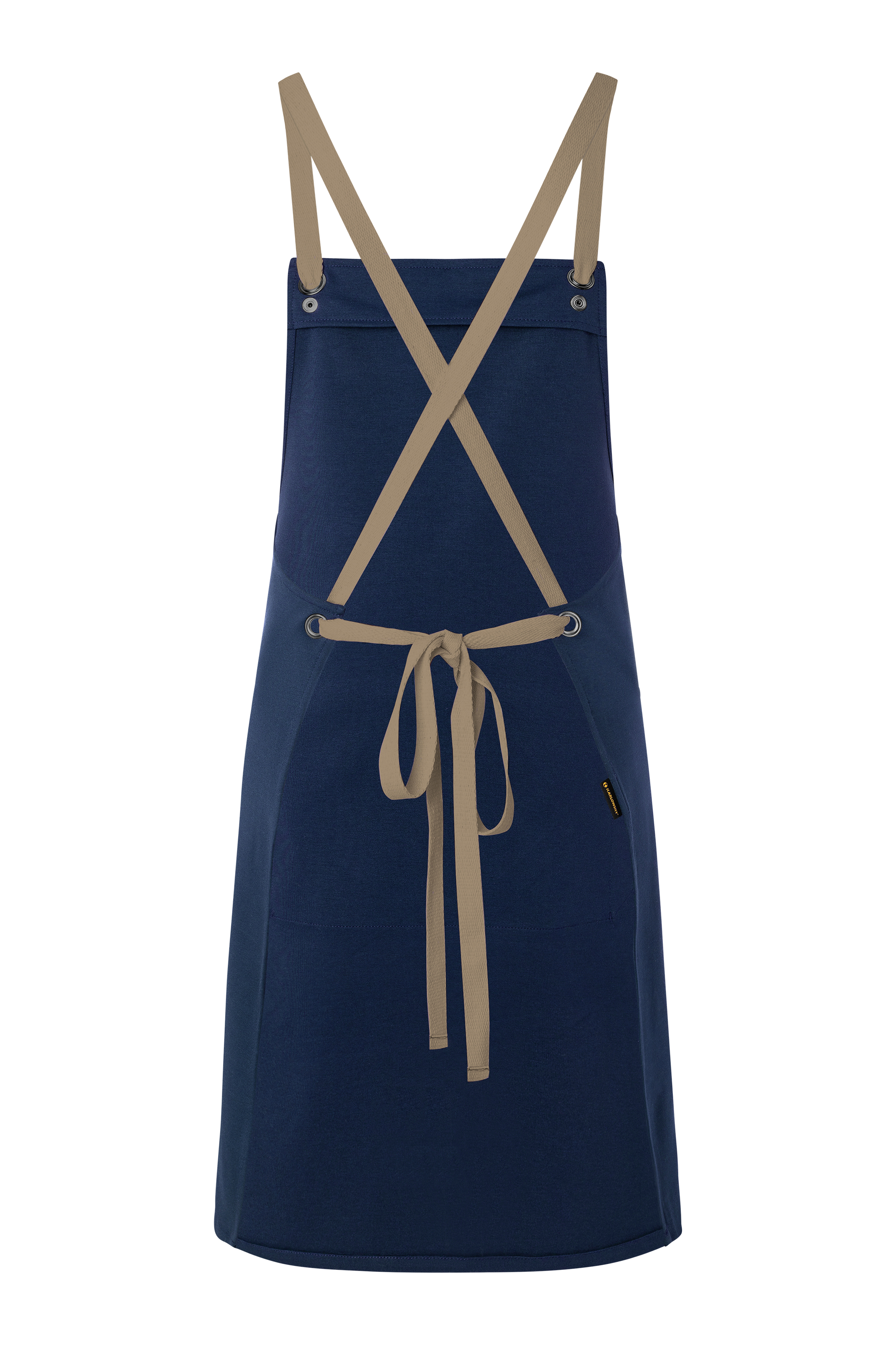 Bib Apron Urban-Nature with Cross Straps and Big Pocket