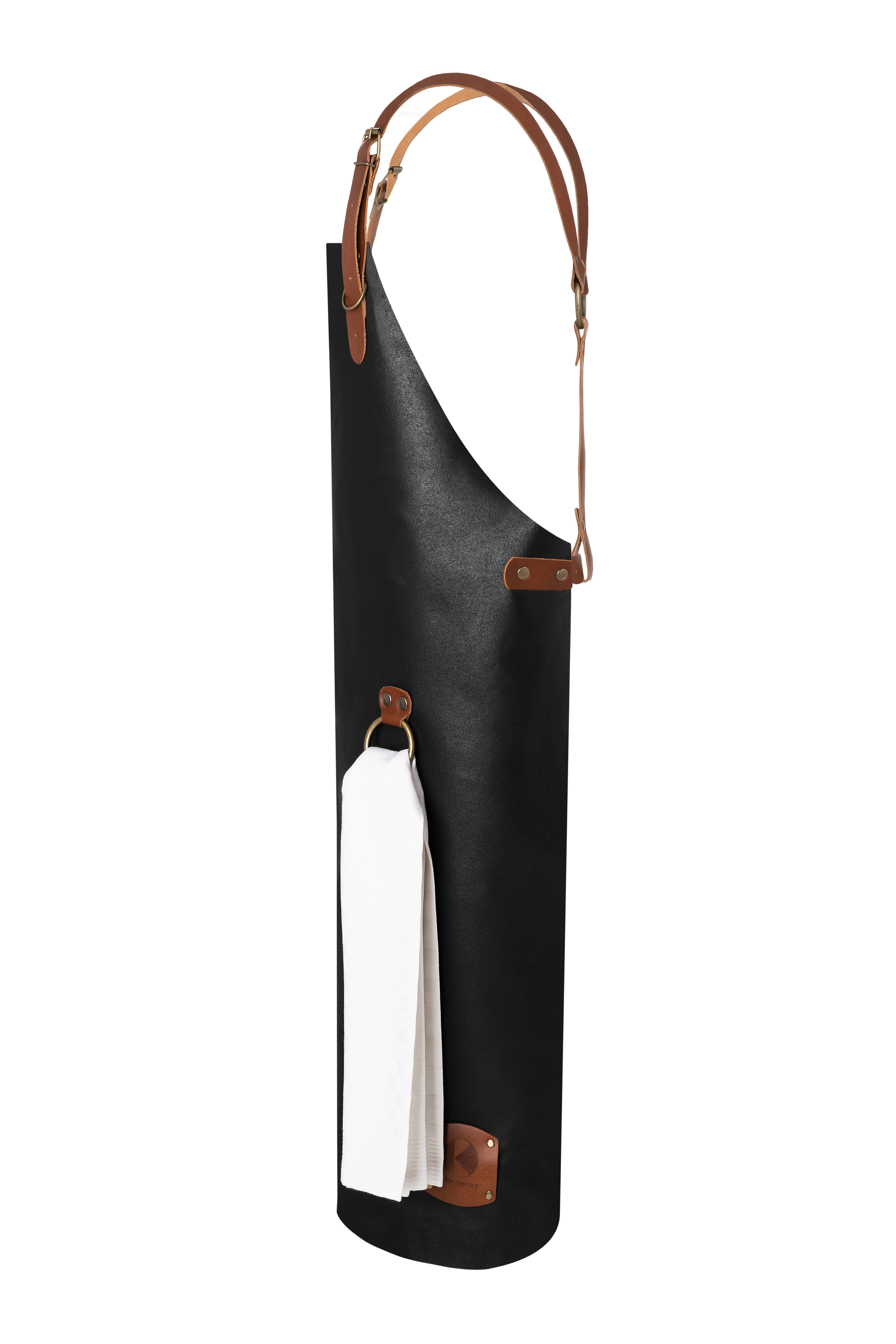 Leather Bib Apron X-Style with Cross Straps