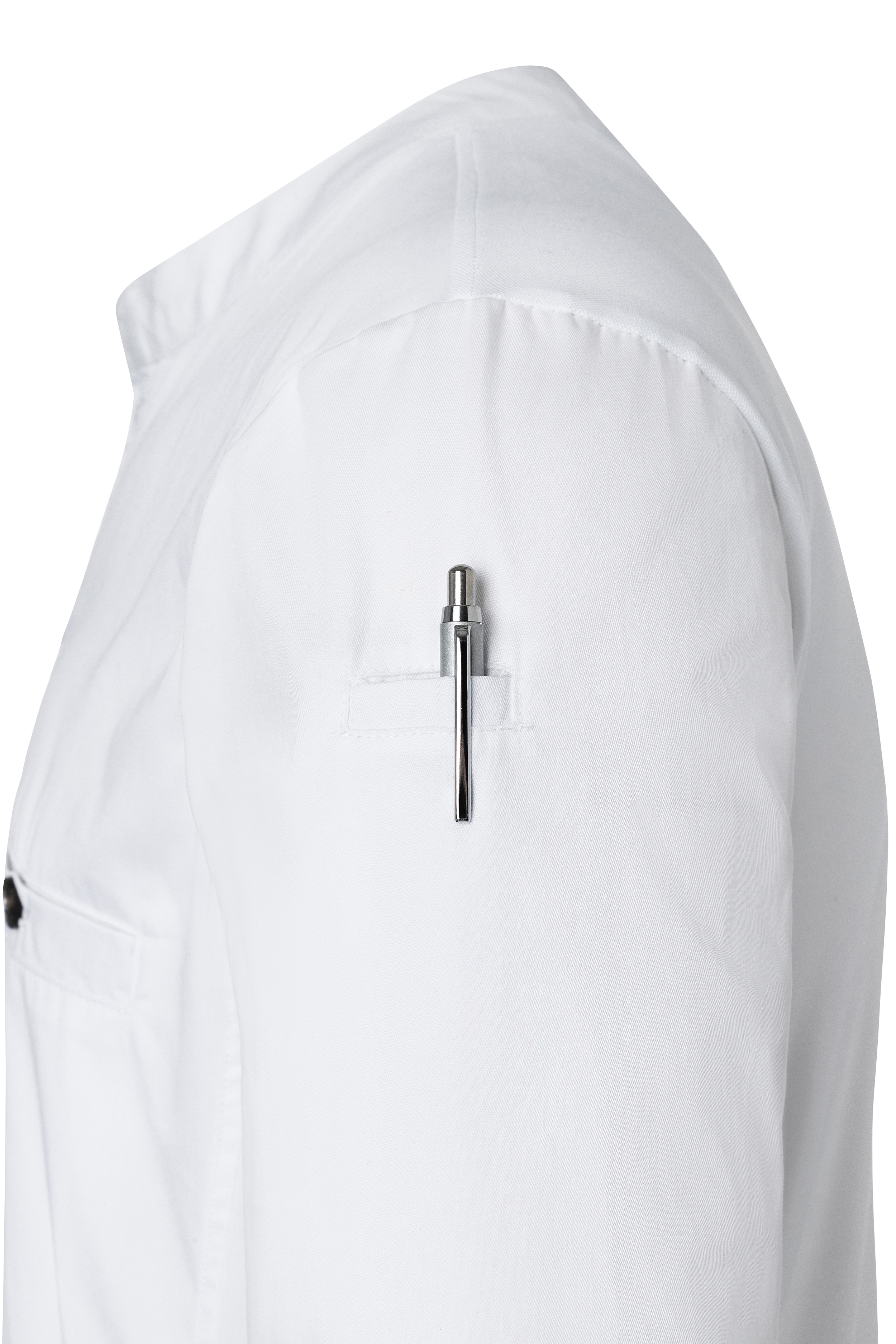 Langarm Herren-Arbeitsshirt Performance in weiß, Slim Fit
