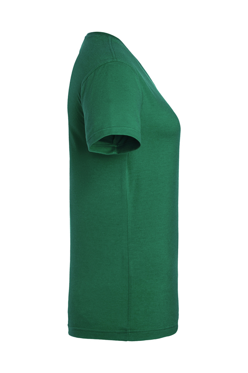 Damen T-Shirt Casual-Flair in waldgrün, leicht tailliert