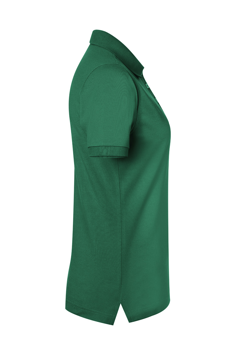 Women's Workwear Polo Shirt Modern-Flair Sustainable GRS in forest green, slightly fitted
