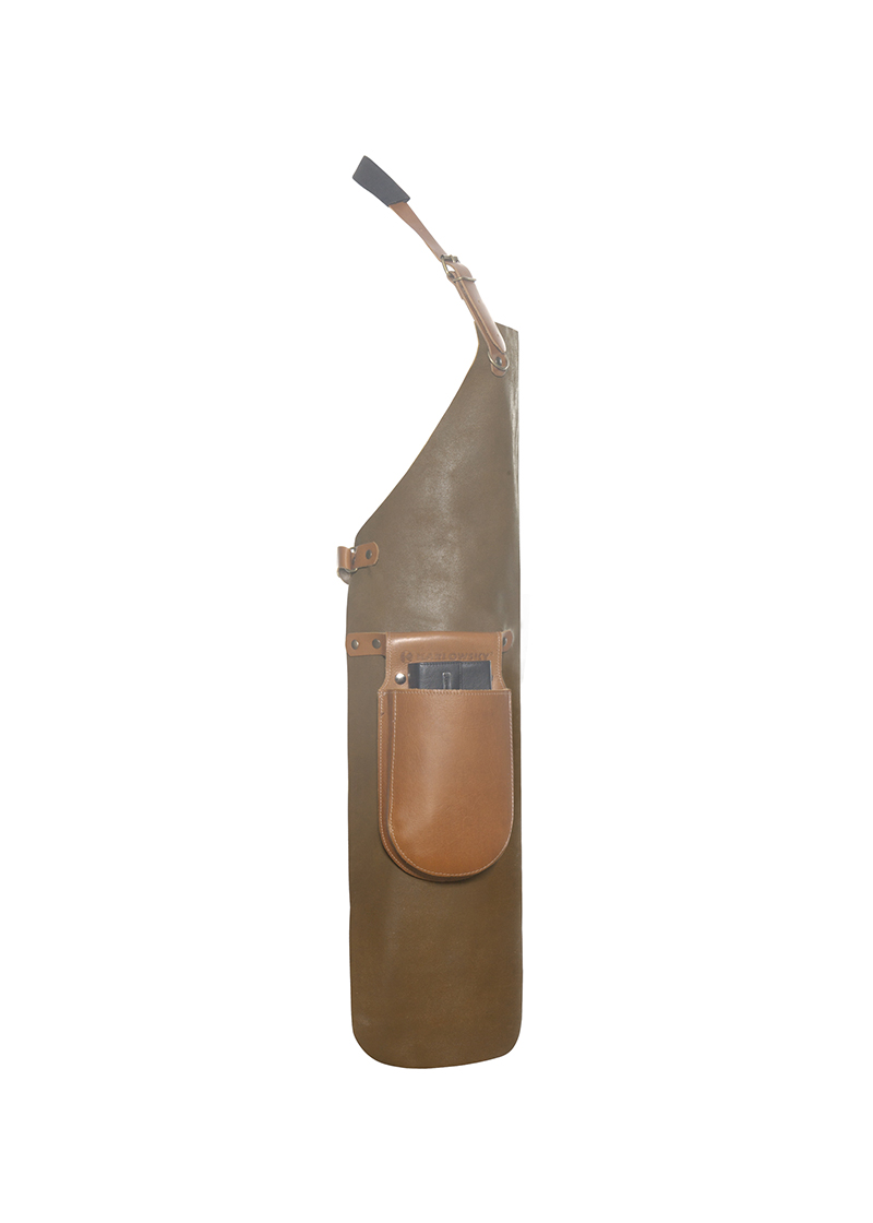 Lederschürze in toffee, Rindsleder, 60 x 82 cm